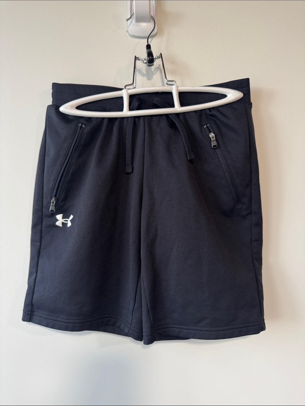 Under Armour Black Boy’s Performance Shorts with Zippered Pockets
